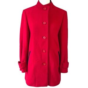 VINTAGE Romanian Women’s Red Wool Coat